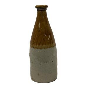 Pottery Bottle Antique 1880s Grosvenor Stoneware Ginger Beer Glasgow Scotland #1